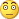 Disappointed smile emoticon